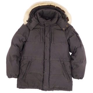 モンクレール(MONCLER)のモンクレール MONCLER ジャケット ダウンジャケット 青タグ フーディー コヨーテファー アウター メンズ 0(XS相当) ダークグレー(その他)