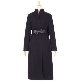 JIL SANDER　カシミヤ100%　ハーフコート　裏地シルク　ブラック　美品