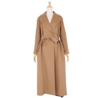 マックスマーラ(Max Mara)の極美品 マックスマーラ S’Max Mara コート ベルト付き ロングコート ガウンコート ウール アウター レディース JI42 GB10 FB40(L相当) ブラウン(その他)