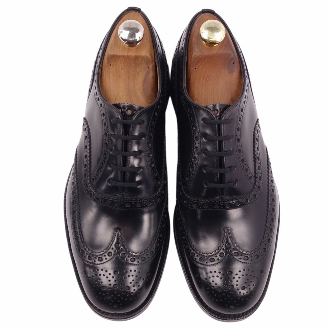 未使用 チャーチ Church's シューズ ウィングチップ レザーシューズ BURWOOD バーウッド 革靴 メンズ 80F(27cm相当) ブラック