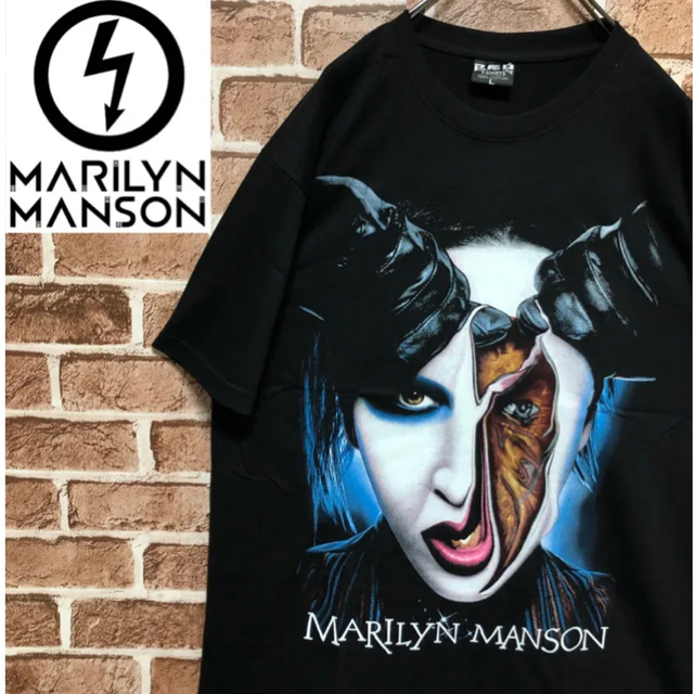 VINTAGE MARILYN MANSON Tシャツ バンド　ゆるダボ