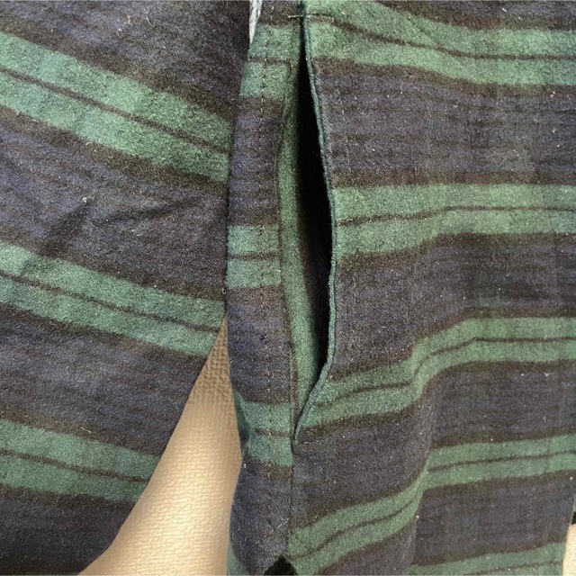 試着のみJOHNSON WOOLEN MILLS フランネルジップカーディガン 3