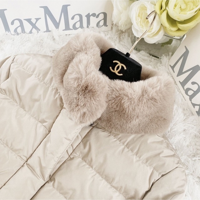 Max Mara　weekend　ベルト　ファー付き　ロングダウンジャケット