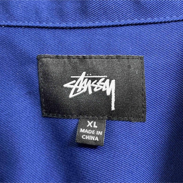 STUSSY(ステューシー)の美品　ステューシー　カバーオール　ジャケット　ワッペンロゴ　メンズXLサイズ メンズのジャケット/アウター(カバーオール)の商品写真