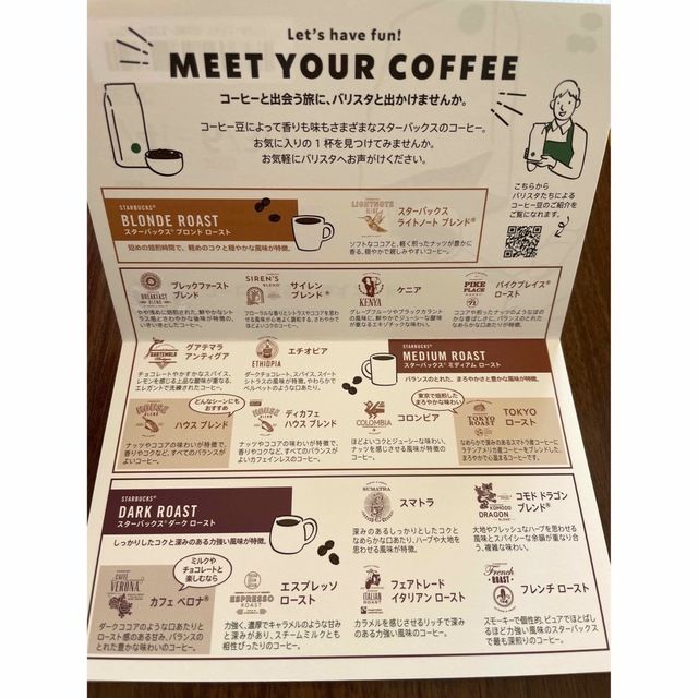 Starbucks(スターバックス)のスターバックスコーヒー豆引き換えカード 食品/飲料/酒の飲料(コーヒー)の商品写真