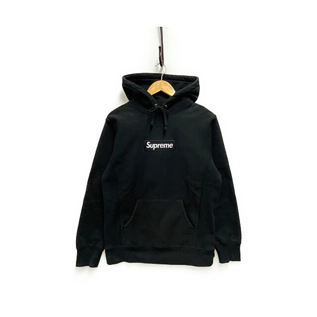 人気が高い Supreme SUPREME シュプリームAW 16AW Box Logo Hooded Sweatshirt BOXロゴ スウェット  パーカー コットン 黒 M 正規品 26835【中古】 パーカー