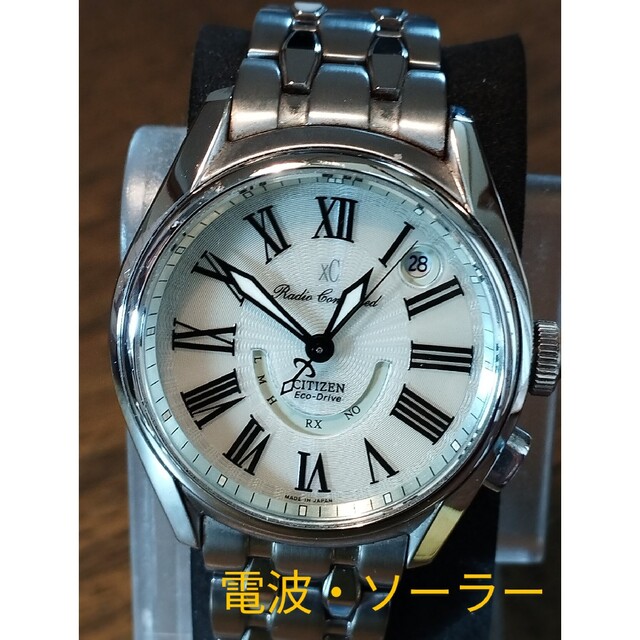 U48 シチズン・xC 電波・ソーラー時計 日付つき - 腕時計(アナログ)