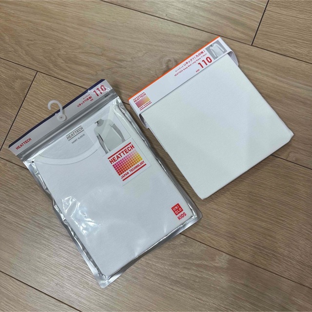 UNIQLO ユニクロ ヒートテック 110 半袖 九分袖 白の通販 by のんのん's shop｜ユニクロならラクマ