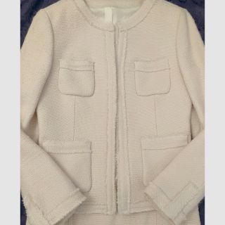 NOLLEY'S - 美品 NOLLEY'S ツイード セットアップ アイボリー 38 M