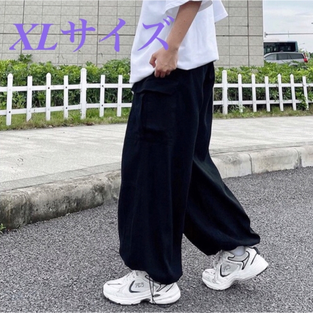 緑 ヒップホップ 英字 ストリート XL ワイドパンツ ワークパンツ