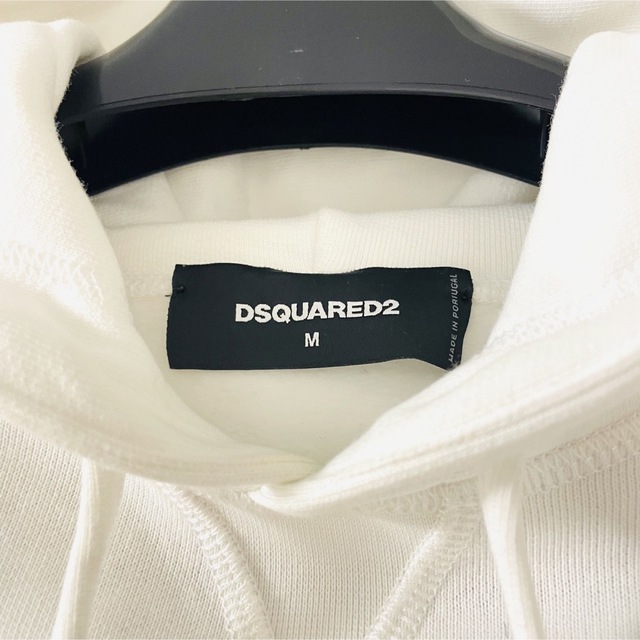 希少 DSQUARED2 ディースクエアード パーカー ホワイト 玄関先迄納品