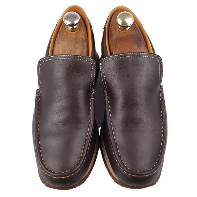 エルメス HERMES スリッポン スニーカー TURBO ターボ ローカット ロゴ柄 カーフレザー シューズ メンズ 39.5(25cm相当) ダークブラウン エルメス HERMES スリッポン スニーカー TURBO ターボ ローカット ロゴ柄 カーフレザー シューズ メンズ 39.5(25cm相当) ダークブラウン