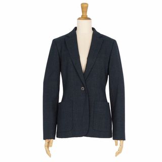 ラルフローレン(Ralph Lauren)の美品 ラルフローレン ブラックレーベル RALPH RL LAUREN ジャケット テーラードジャケット シングル チェック柄 ウール アウター レディース 7(S相当) ブラック(テーラードジャケット)