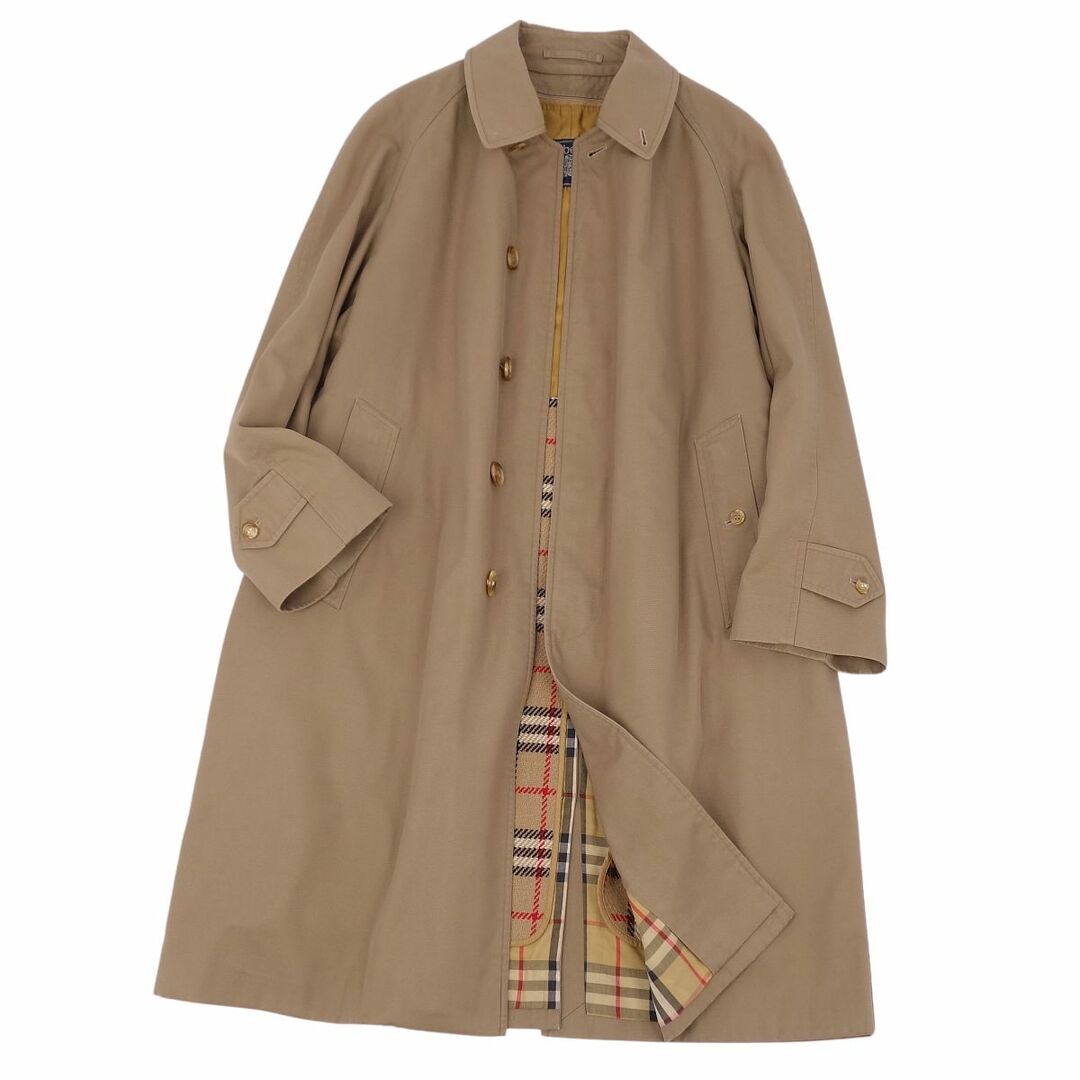 BURBERRY(バーバリー)の美品 Vintage バーバリー Burberrys コート ステンカラーコート バルマカーンコート メンズ ライナー アウター 古着 92-170(M相当) ダークベージュ メンズのジャケット/アウター(ステンカラーコート)の商品写真