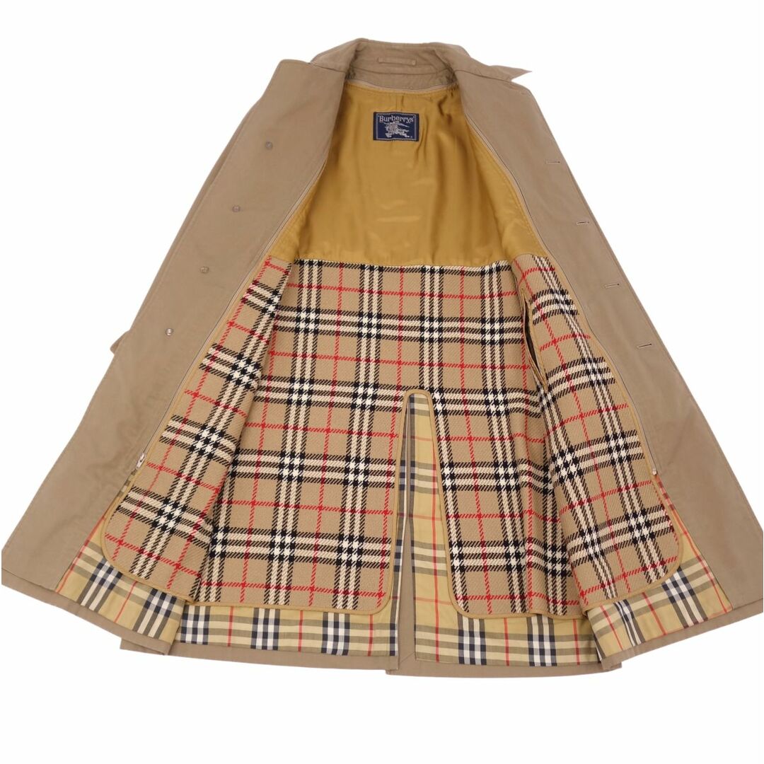 BURBERRY(バーバリー)の美品 Vintage バーバリー Burberrys コート ステンカラーコート バルマカーンコート メンズ ライナー アウター 古着 92-170(M相当) ダークベージュ メンズのジャケット/アウター(ステンカラーコート)の商品写真