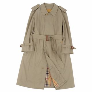 バーバリー(BURBERRY)のVintage バーバリー Burberrys コート シングルトレンチ ライダーコート メンズ ライナー アウター 古着 90-165(S相当) カーキ(トレンチコート)