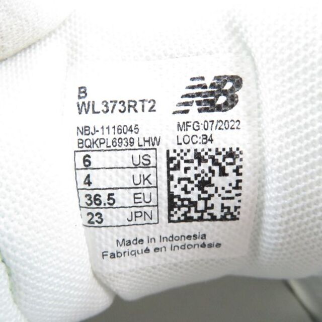 未使用newbalance ニューバランス WL373RT2 スニーカー 1点 ベージュ 23cm靴 シューズ 兼用 AN45C