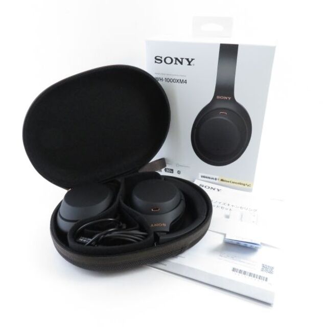 SONY(ソニー)の美品SONY ソニー WH-1000XM4 ﾜｲﾔﾚｽﾉｲｽﾞｷｬﾝｾﾘﾝｸﾞｽﾃﾚｵﾍｯﾄﾞｾｯﾄ 1点ヘッドホン 兼用 HN3C  スマホ/家電/カメラのオーディオ機器(ヘッドフォン/イヤフォン)の商品写真