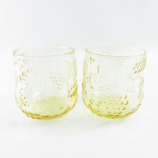 イッタラ(iittala)の美品 iittala イッタラ Frutta フルッタ レモン タンブラー 2点 コップ グラス ペア 北欧 フィンランド SY5221A1 (タンブラー)