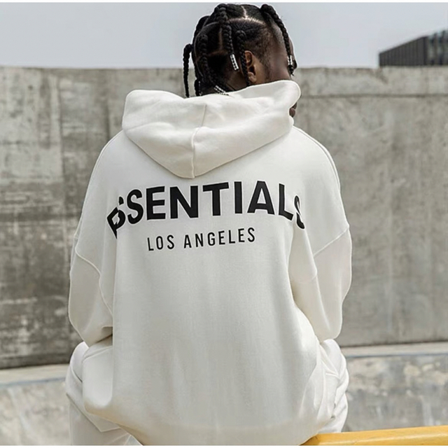 超人気高品質 新品 Essentials エッセンシャルズ パーカー ブラック XL