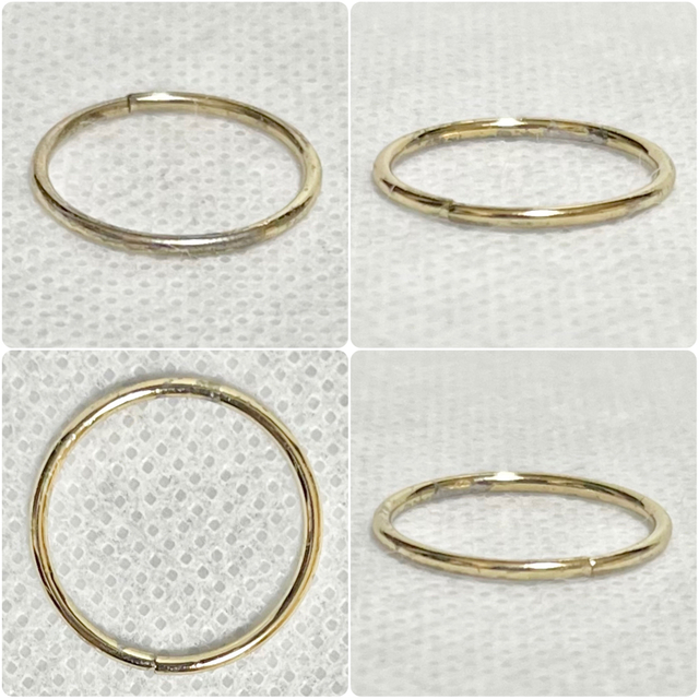 リング 指輪 ゴールド シンプル 控えめ 細い 華奢 レディースのアクセサリー(リング(指輪))の商品写真