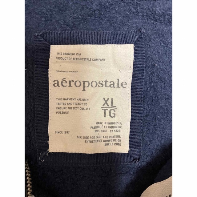 【aeropostale 】フルジッパー　パーカー　キッズ服　古着 キッズ/ベビー/マタニティのキッズ服男の子用(90cm~)(その他)の商品写真