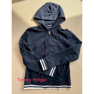 トミーヒルフィガー(TOMMY HILFIGER)のトミーヒルフィガーネイビー パーカー　S(パーカー)