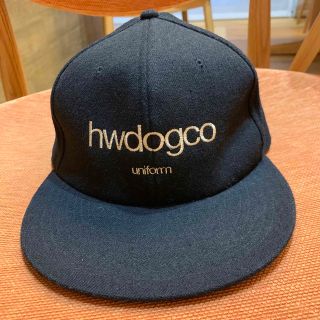 ザエイチダブリュドックアンドコー(THE H.W. DOG & CO.)のTRUCKER CAP H.W.DOG & CO ブラック　サイズ38(キャップ)