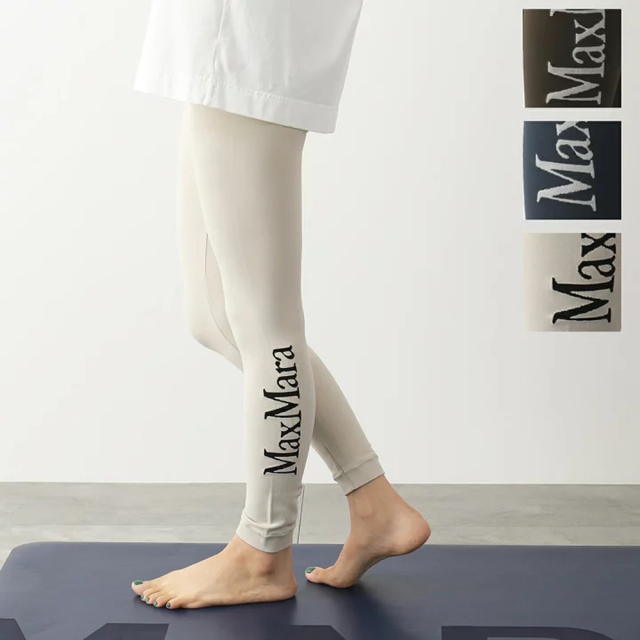 S MAXMARA テクニカルストレッチレギンス ライトベージュS