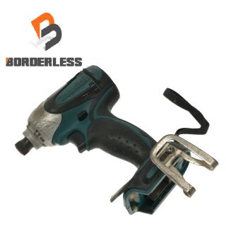 マキタ(Makita)の☆中古品☆ makita マキタ 14.4V 充電式インパクトドライバ TD134DX2 本体のみ 青/ブルー 電動工具 大工道具 64434(工具)