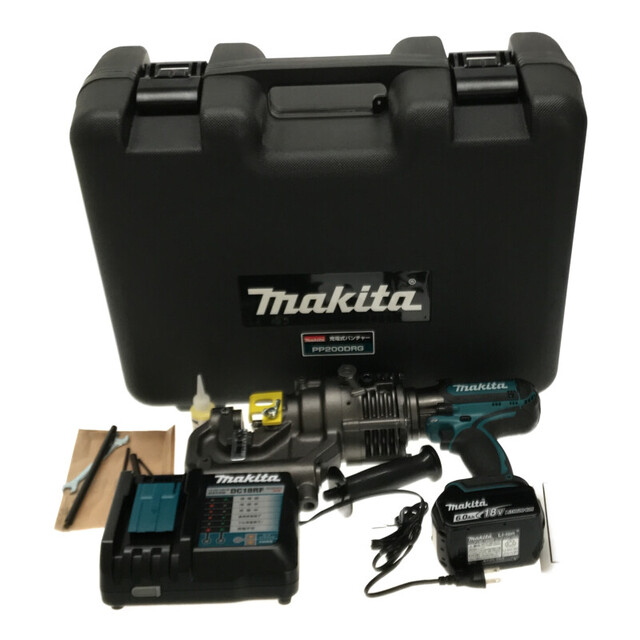 Makita(マキタ)の☆未使用品☆makita マキタ 18V 充電式パンチャー ( 油圧式 ) PP200DRG バッテリー1個(18V 6.0Ah) 充電器 ケース付き 油圧工具 65160 自動車/バイクのバイク(工具)の商品写真