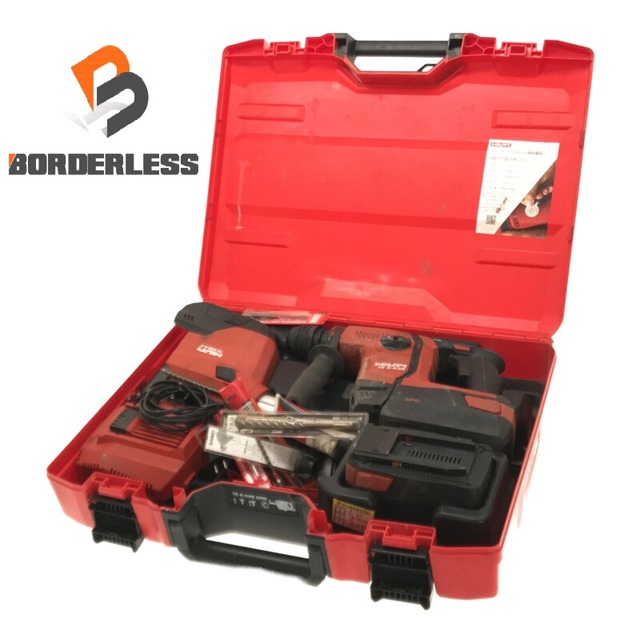 ☆品 ビット13本付♪☆HILTI ヒルティ 36V充電式ハンマドリル TE6A36 バッテリー2個(5.2Ah)付 集じんシステム(TE DRS-6-A)付 65225