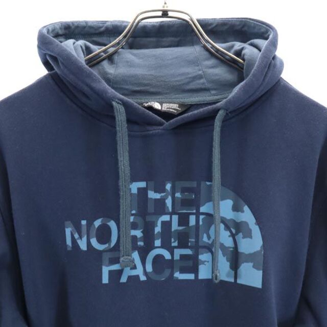 ノースフェイス スウェットパーカー S ネイビー系 THE NORTH FACE ロゴ メンズ   【230225】