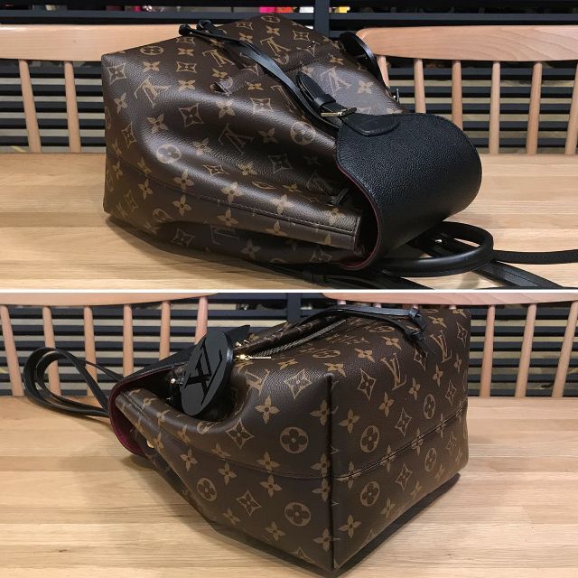 LOUIS VUITTON(ルイヴィトン)の新品同様 ルイヴィトン 現行 モノグラム モンスリNM PM リュックサック 黒 レディースのバッグ(リュック/バックパック)の商品写真