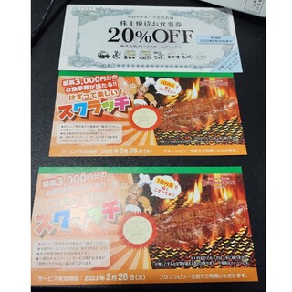 ブロンコビリースクラッチクーポン(レストラン/食事券)