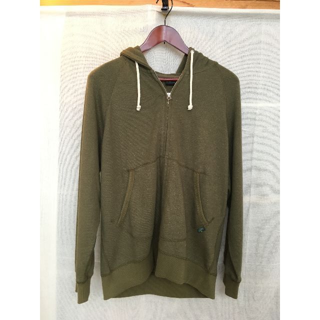 zip up hoody ラグラン裏起毛 1