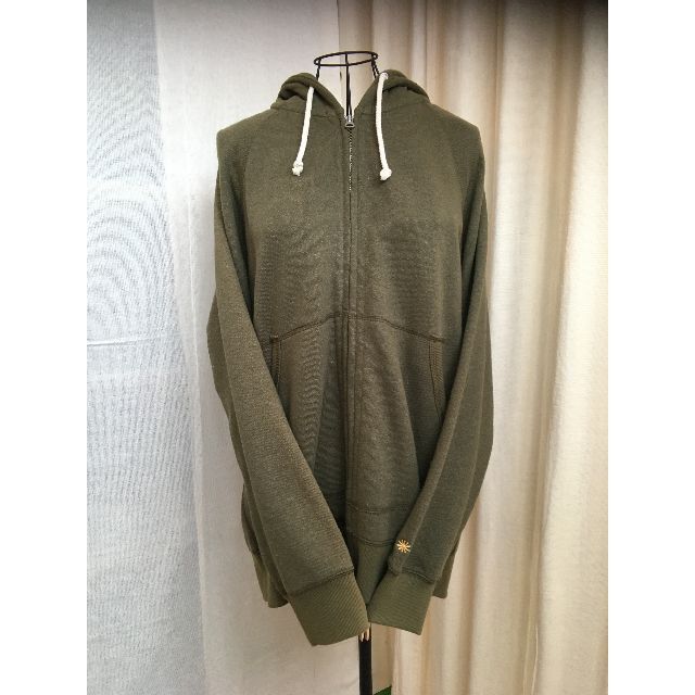 zip up hoody ラグラン裏起毛