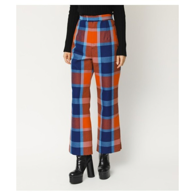 SLY(スライ)のSLY BIG CHECK KERSEY SLACKS PT レディースのパンツ(カジュアルパンツ)の商品写真