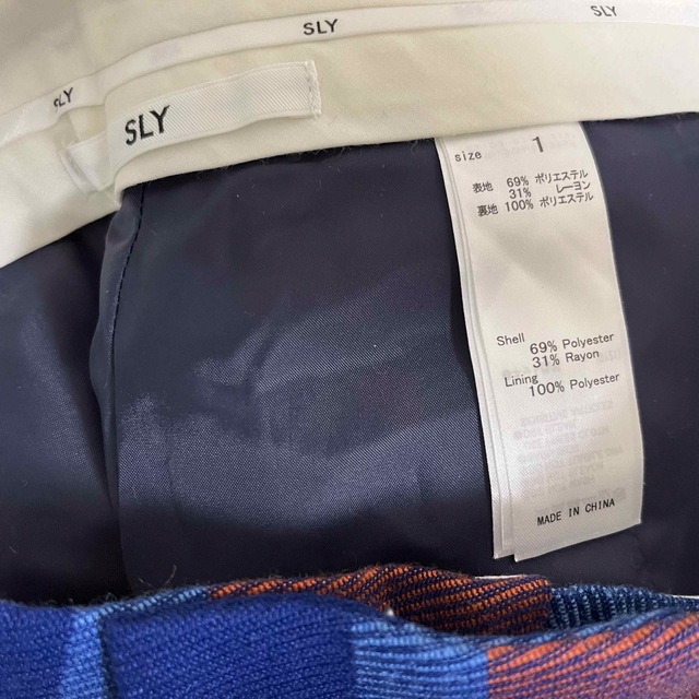 SLY(スライ)のSLY BIG CHECK KERSEY SLACKS PT レディースのパンツ(カジュアルパンツ)の商品写真