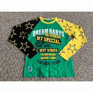 ドリームベイビーズ(DREAMBABYS)のベビードール　ドリームベイビーズ　緑グリーン　星柄　長袖カットソートップスロンT(Tシャツ(長袖/七分))