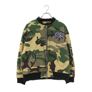 クロムハーツ(Chrome Hearts)のクロムハーツ P JKT U BOMBER SEX SEX RECORDSダブルジップ迷彩ボンバーブルゾン メンズ M(ブルゾン)