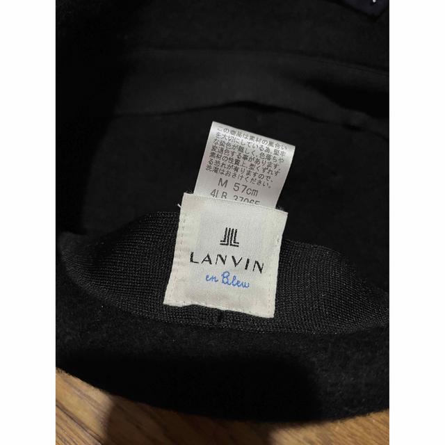 LANVIN en Bleu(ランバンオンブルー)のランバンオンブルー　ベレー帽　毛 レディースの帽子(ハンチング/ベレー帽)の商品写真