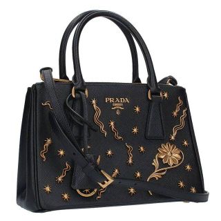 プラダ(PRADA)のプラダ ガレリア 1BA896 サフィアーノレザー 2WAY  スタッズショルダーバッグ レディース(ショルダーバッグ)