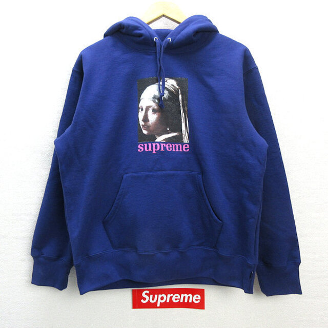 Z■新品■シュプリーム/SUPREMEパール フーデッド スウェットシャツPearl hooded sweatshirtsパーカ/青【メンズS】カナダ製/2020AW■