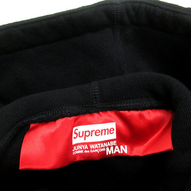 y■21AW 新品■ジュンヤ×シュプリーム/SUPREME Hooded Sweatshirts Hoodie フード付スウェットシャツ/パーカ■黒【S】MENSコラボ【新品】■