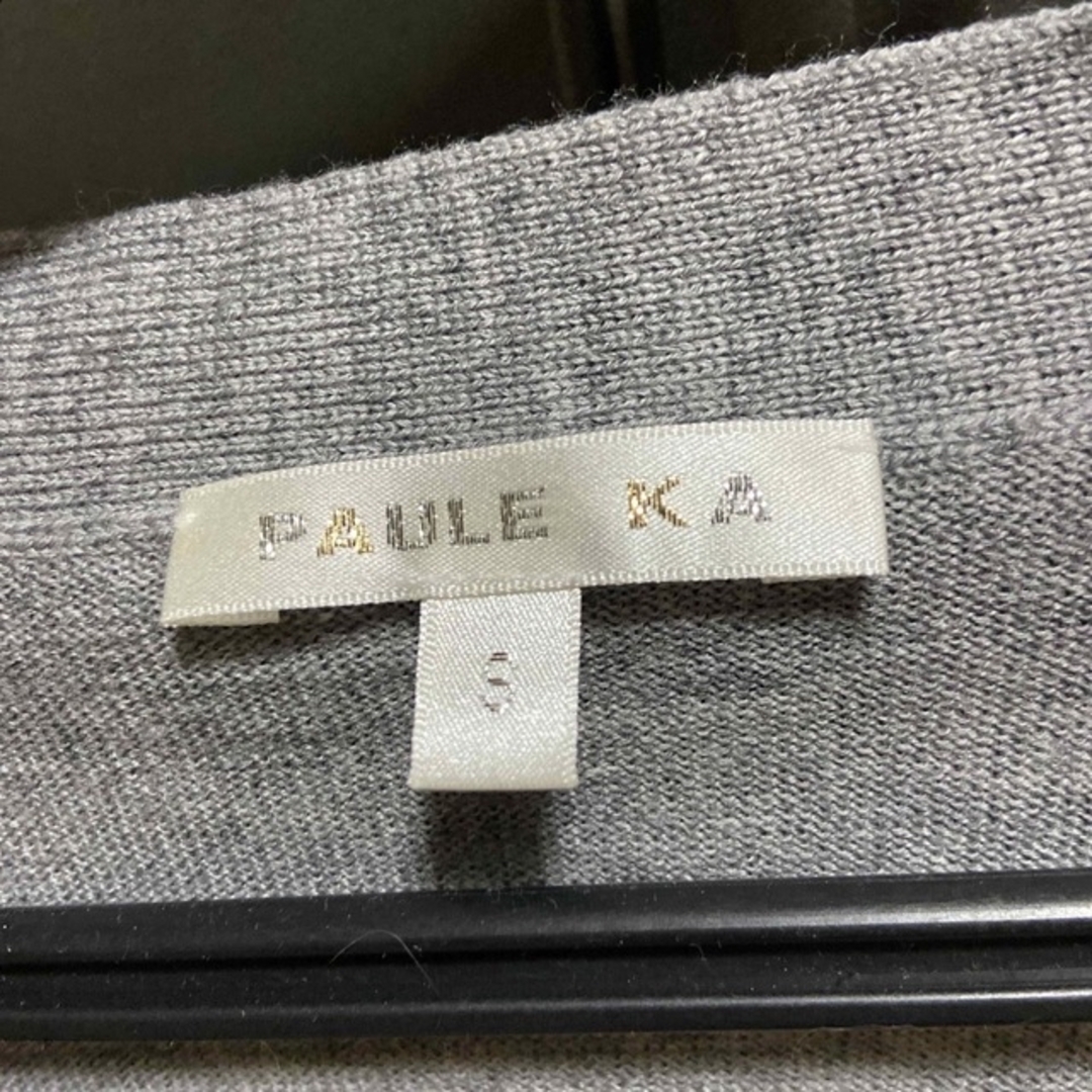 PAULE KA(ポールカ)のポールカPAULE KA ニット　カーディガン　セット　グレー レディースのトップス(ニット/セーター)の商品写真