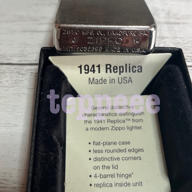 ZIPPO(ジッポー)のZIPPO 1941 レプリカ vintage chrome USA復刻版 メンズのファッション小物(タバコグッズ)の商品写真