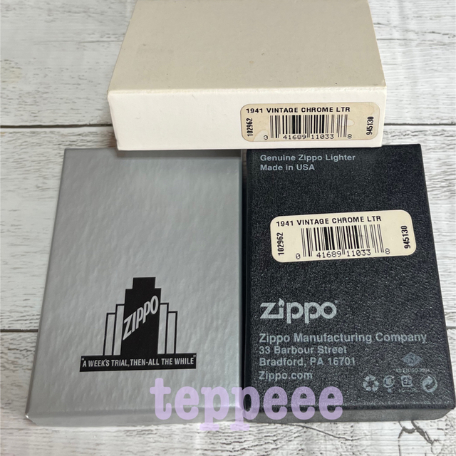 ZIPPO(ジッポー)のZIPPO 1941 レプリカ vintage chrome USA復刻版 メンズのファッション小物(タバコグッズ)の商品写真