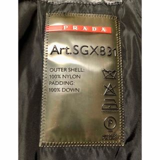 PRADA - PRADA ダウンジャケット 46 ブラック 黒 ショート丈 メンズ