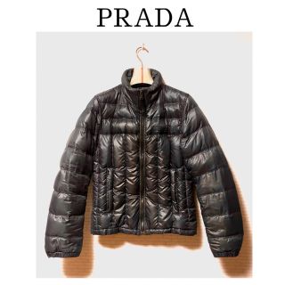 プラダ(PRADA)のPRADA ダウンジャケット 46 ブラック 黒 ショート丈　メンズ　MENS(ダウンジャケット)